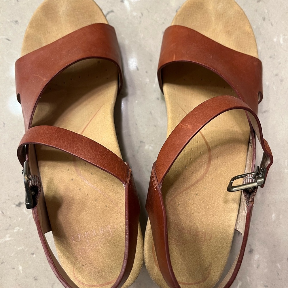 Dansko Brown Leather Sandals Comfort